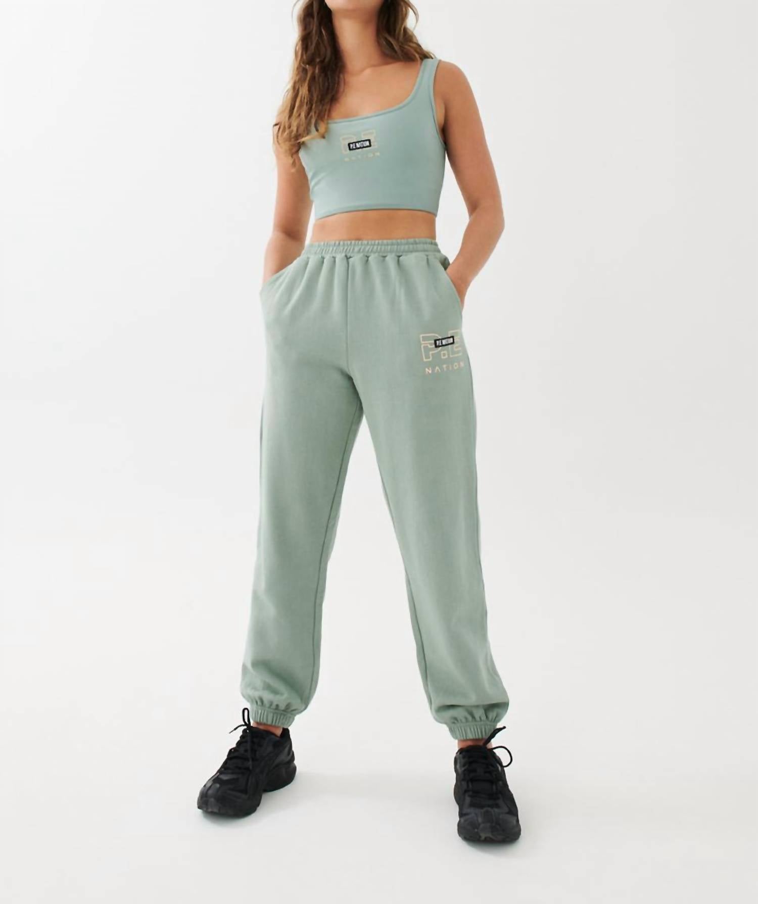 

Спортивные штаны Grand Stand в цвете Iceberg Green P.E. NATION