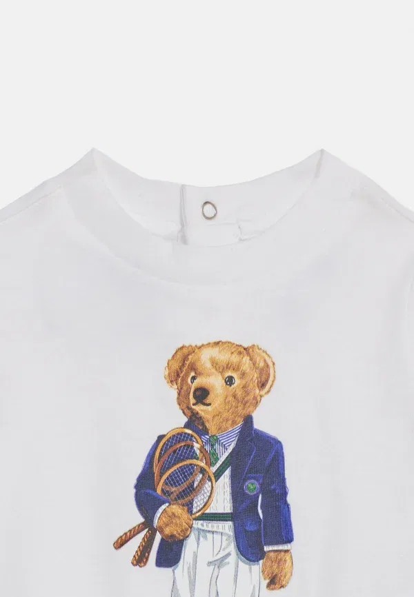 Комбинезон хлопковый Polo Ralph Lauren, белый — фото 3