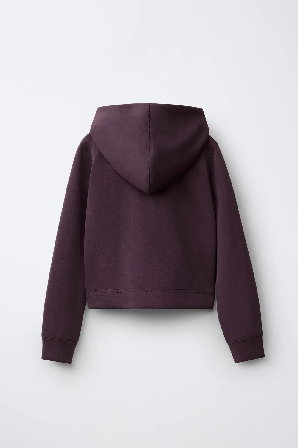 Спортивная куртка с капюшоном ZARA, Aubergine — фото 2