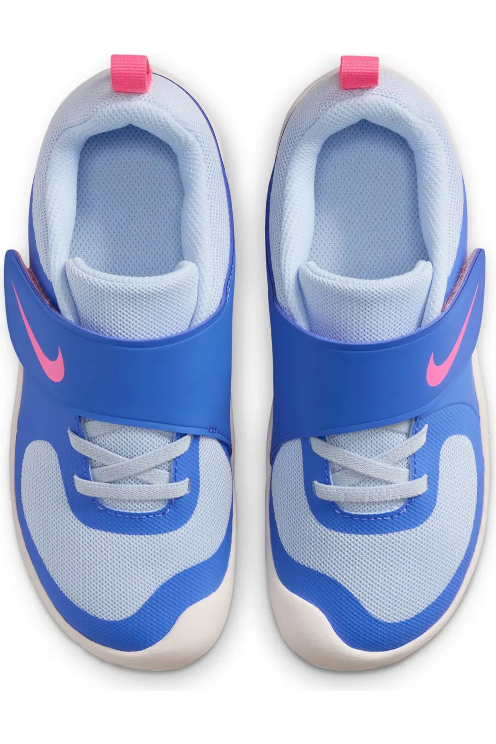 Кроссовки детские легкие на плоской подошве Swoosh 1 Essential Nike, 402 Medblu/Pnkglw — фото 4