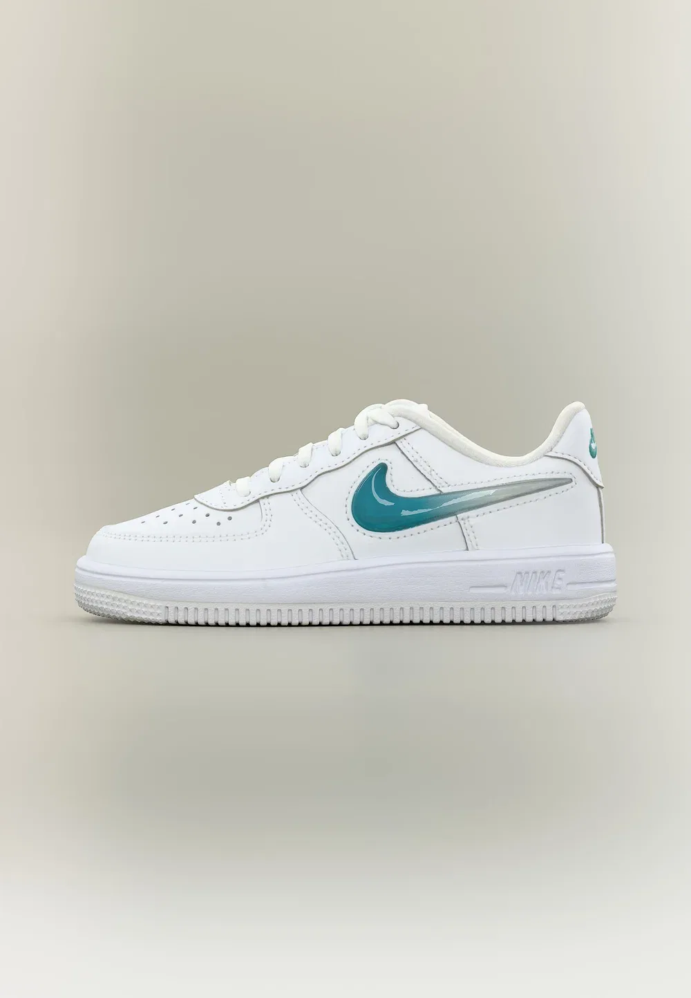 Кроссовки Force 1 Lace унисекс Nike Sportswear, White/Energy