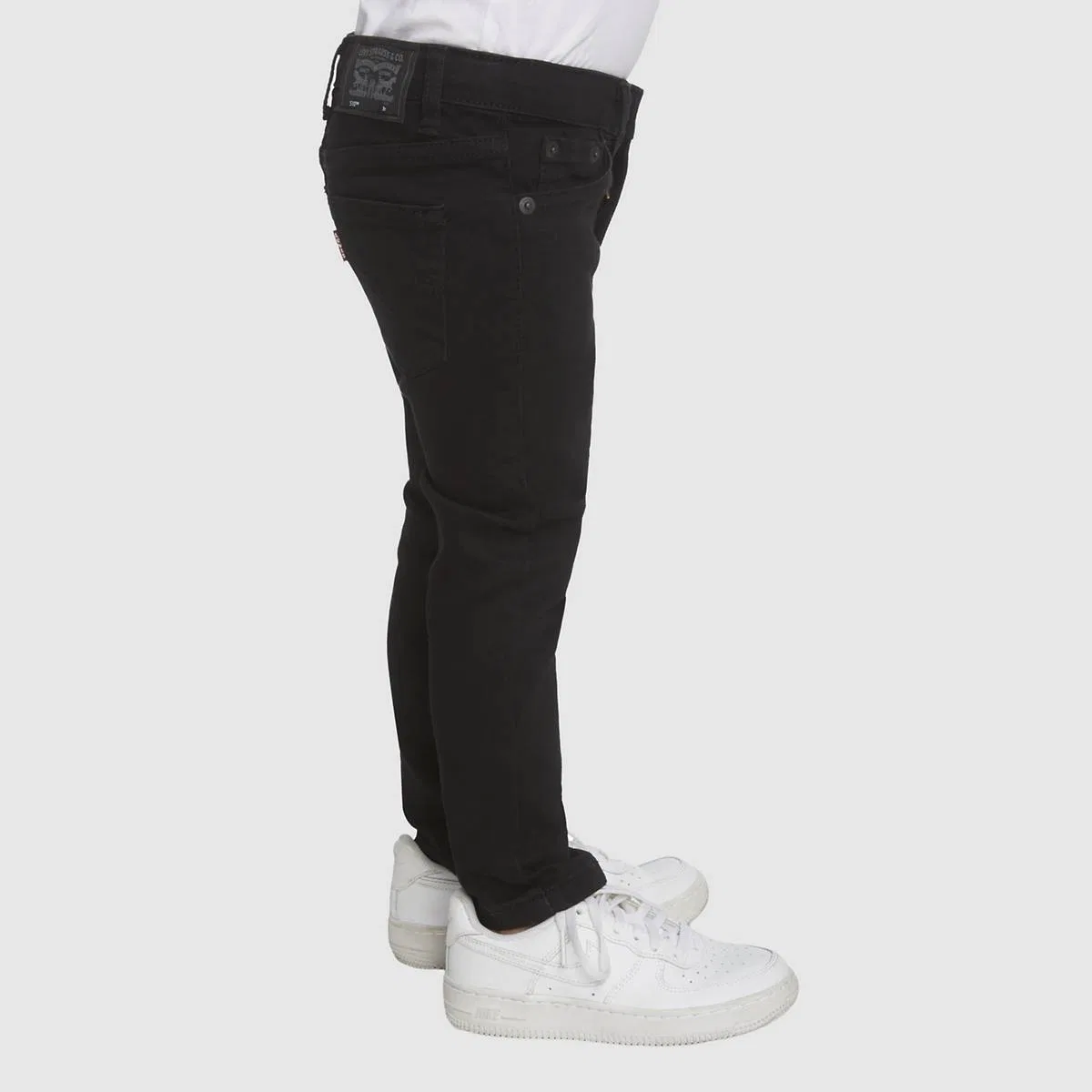 узкие джинсы 510 Eco Performance для мальчиков 2T-4T Levi's, Black Stretch - Dark Wash — фото 3