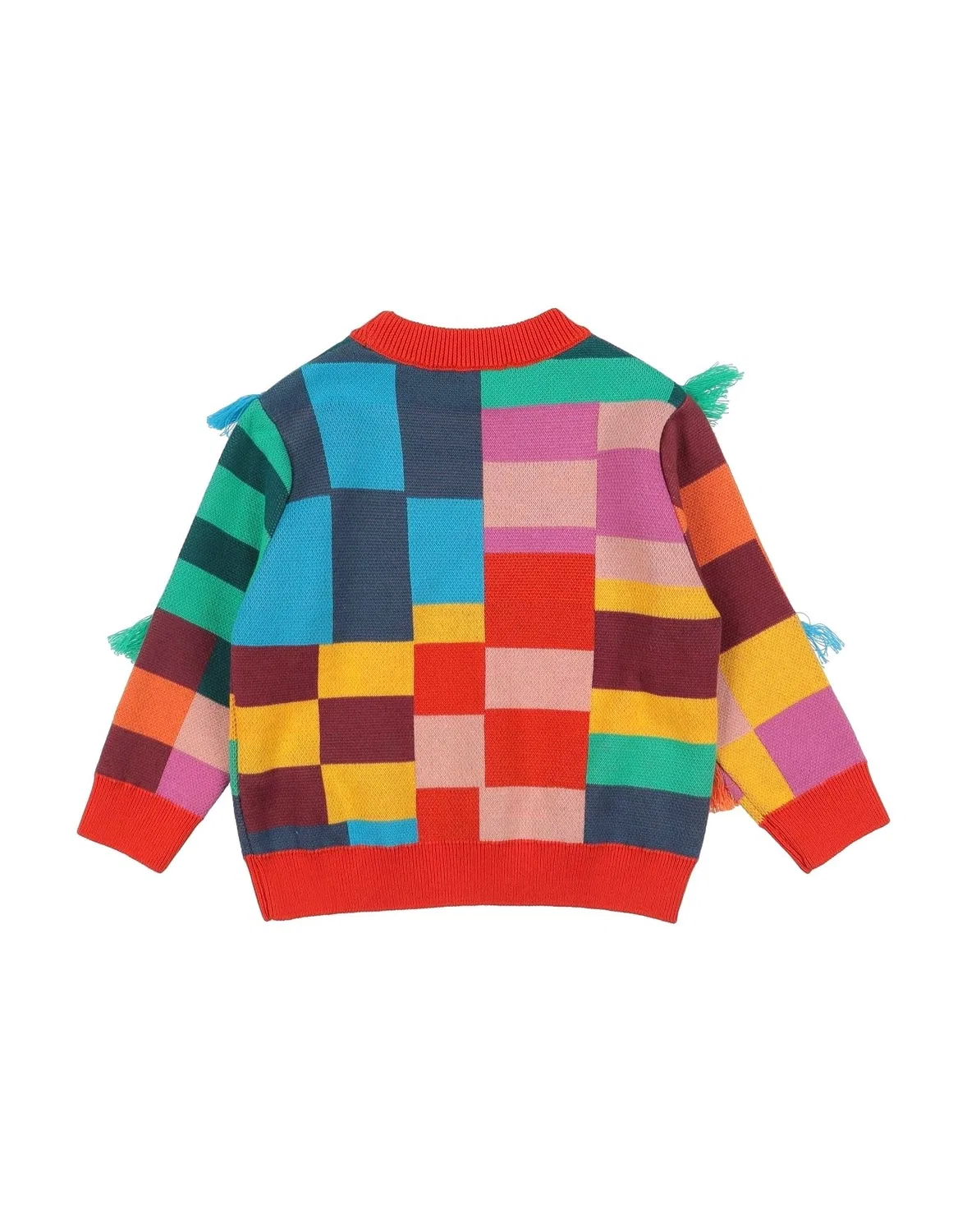 Водолазка для девочек с бахромой Stella Mccartney Kids, яркоголубой — фото 2