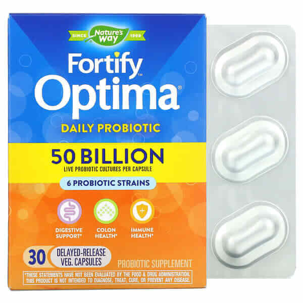 

Optima Daily пробиотик Nature's Way, 30 капсул