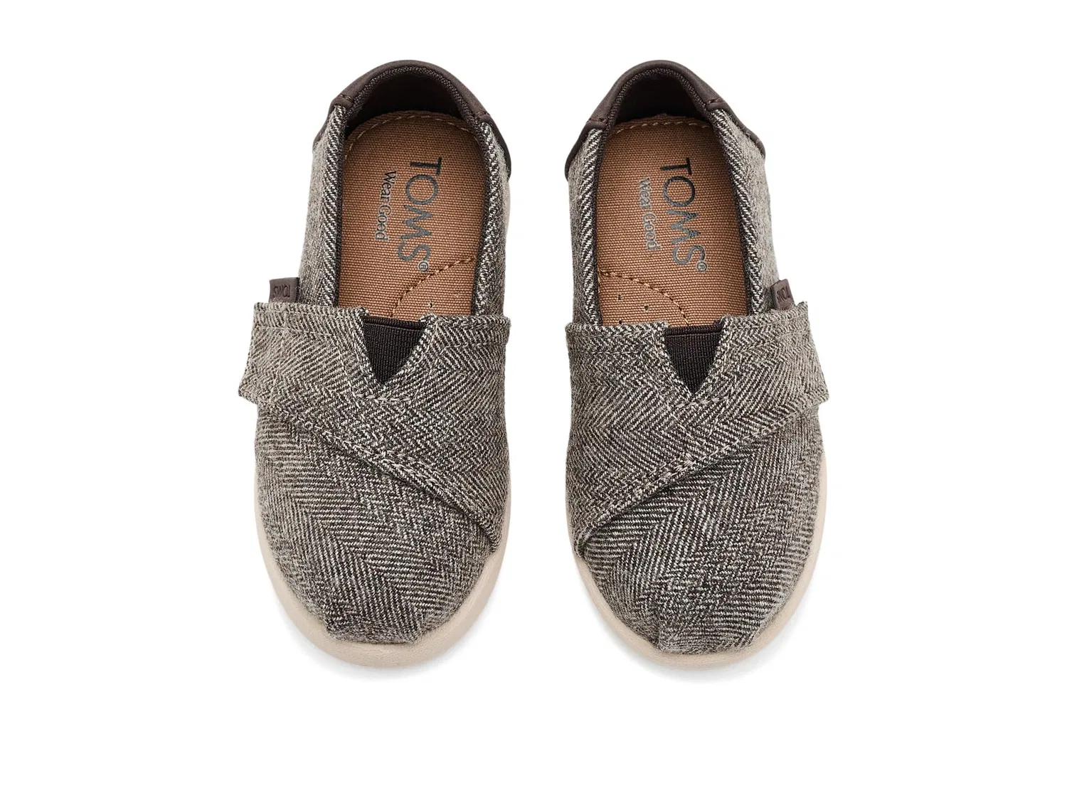 Лоферы Alpargata (для малышей и маленьких детей) Toms Kids, Dark Brown — фото 3