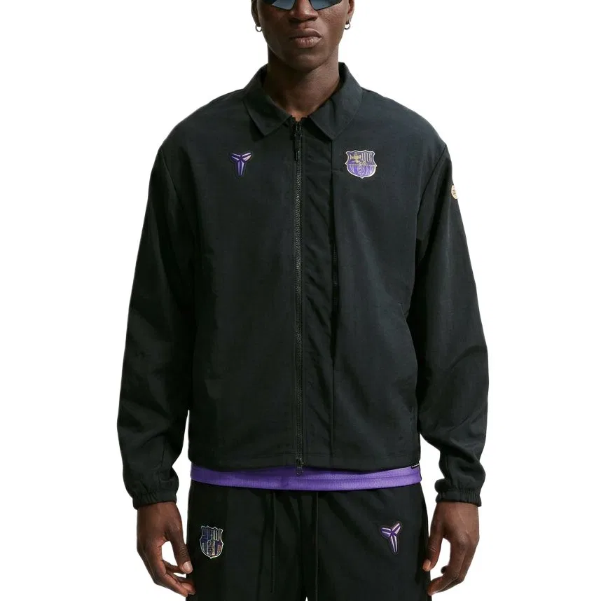 Мужская куртка с отложным воротником Black/Field Purple/Black Nike