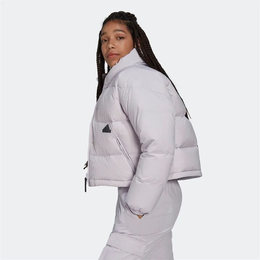 Женская куртка-пуховик с наполнителем W New Puf Jkt adidas, Сиреневый — фото 2
