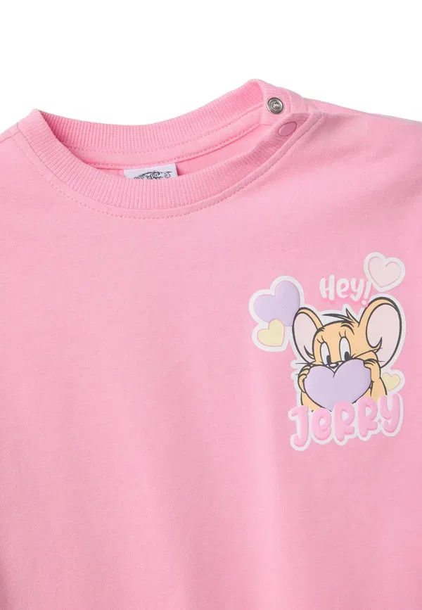 Комплект из топа и брюк с принтом Tom and Jerry Ovs, light pink, светло-розовый — фото 4