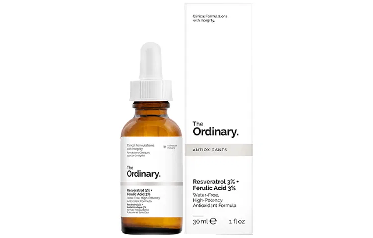 Жидкая эссенция с 3% ресвератрола и 3% феруловой кислоты, 30 мл, The Ordinary