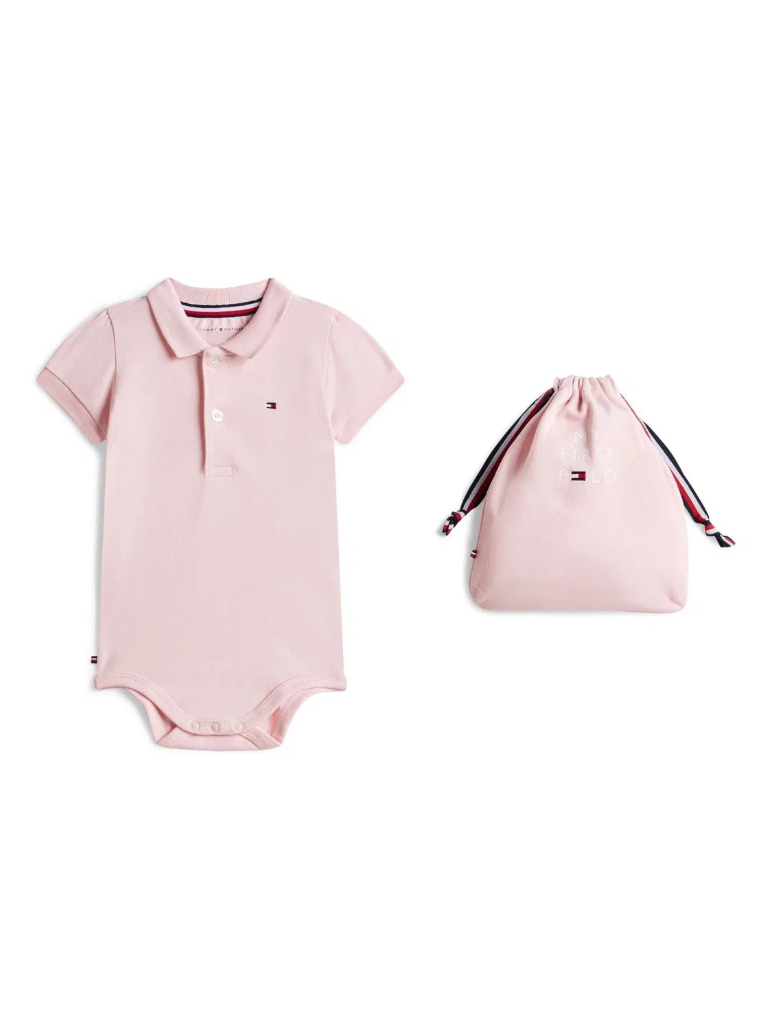 Поло-боди Tommy Hilfiger Essential, розовый