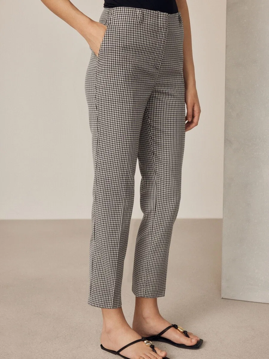Брюки Next Slim fit, цвет экрю, светло-бежевый — фото 2