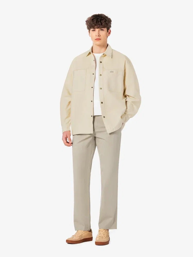 Рубашка Relax Fit Chest Pocket LACOSTE, Ivory — фото 4