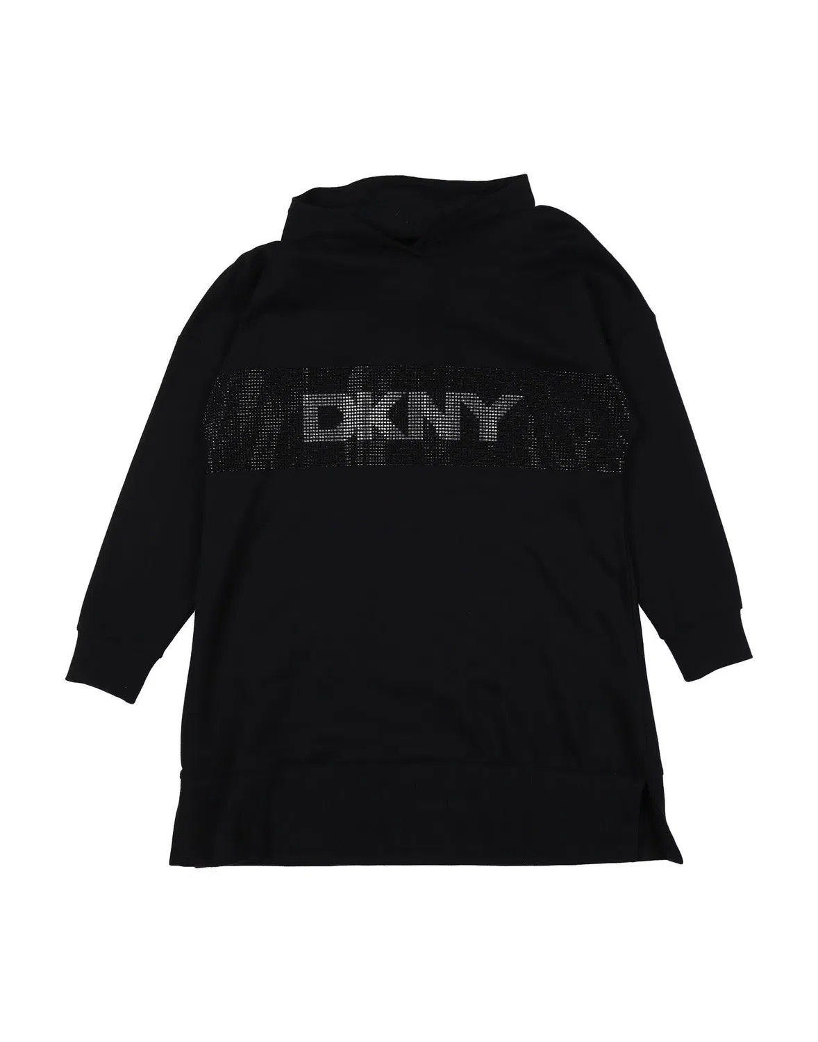 Детское платье для девочек с капюшоном Donna Karan, черный