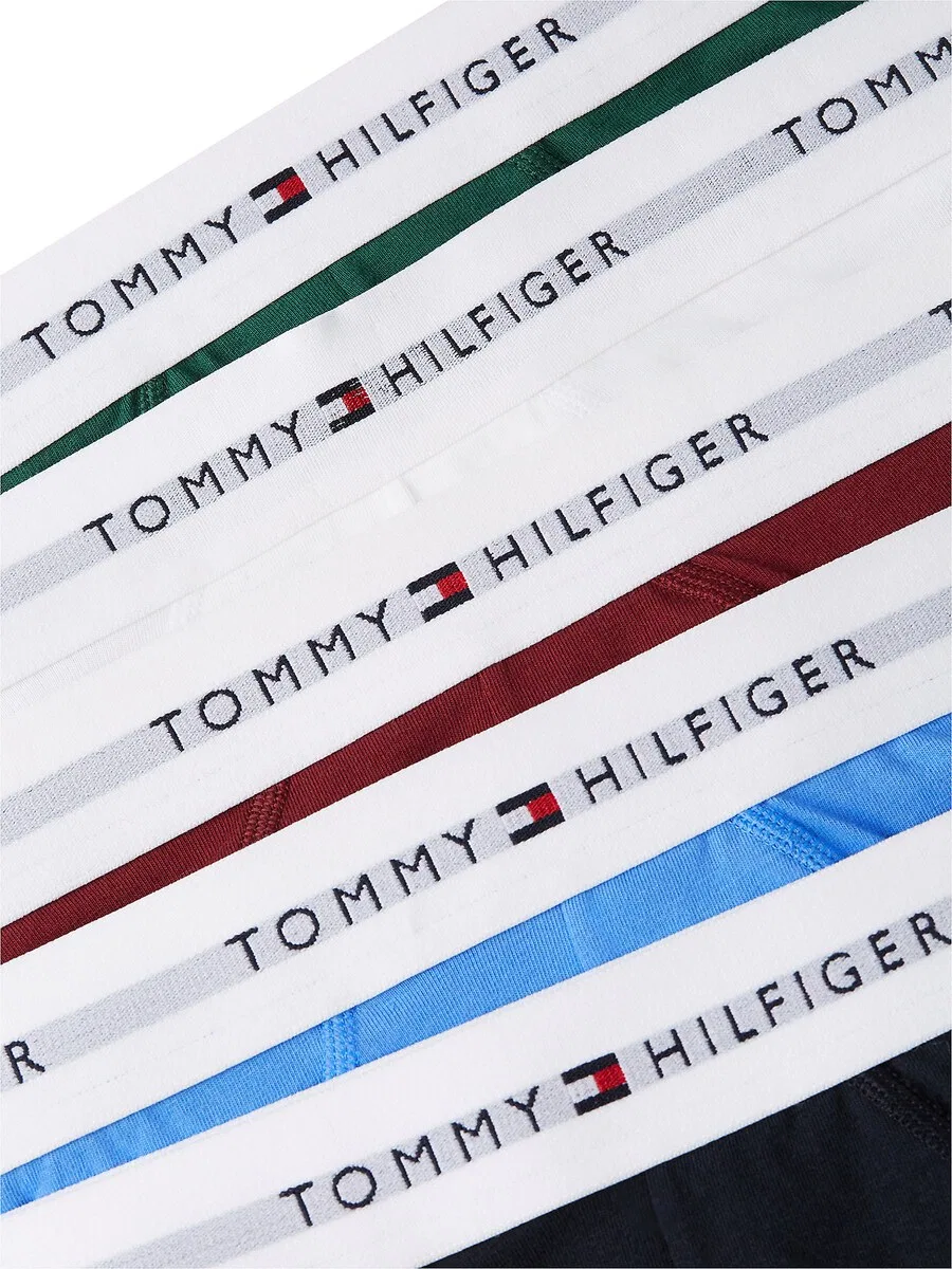 Трусики TOMMY HILFIGER 'Repeat' в темно-синем, темно-зеленом, темно-красном и белом цветах — фото 4