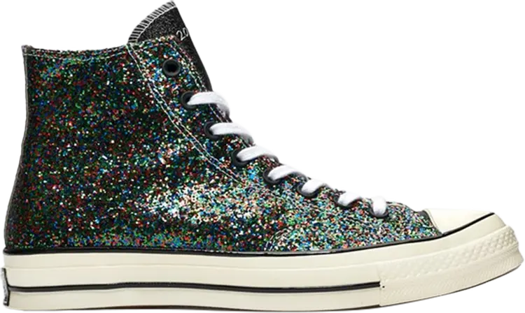 

Кроссовки Converse JW Anderson x Chuck 70 Hi Glitter Pack - Black Multicolor, разноцветный