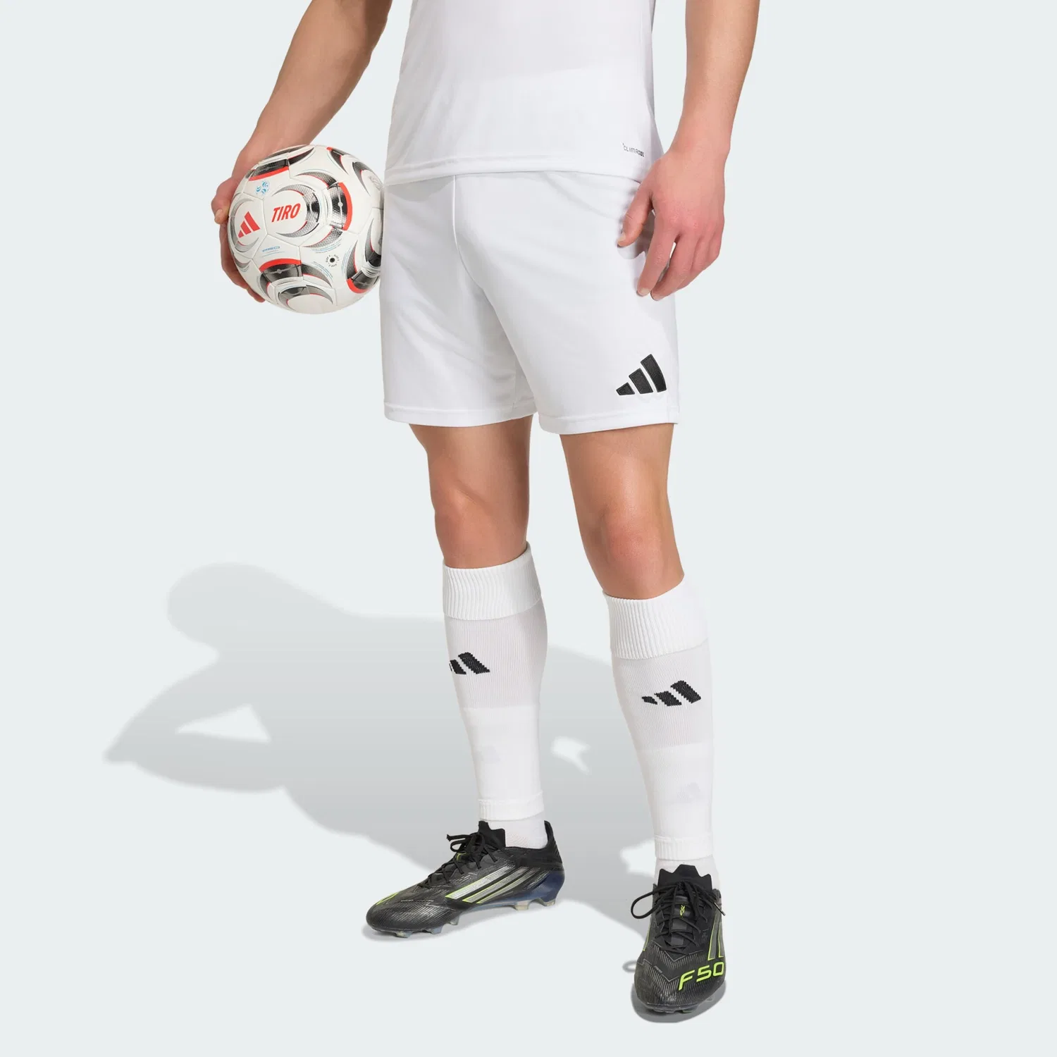 Спортивные шорты Adidas Performance свободного кроя Entrada26 белого цвета — фото 2