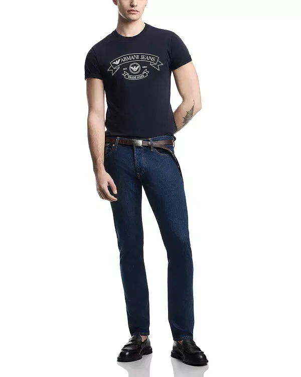 Мужские узкие джинсы Capsule j06 slim fit Emporio Armani, Medium Blue Denim — фото 2