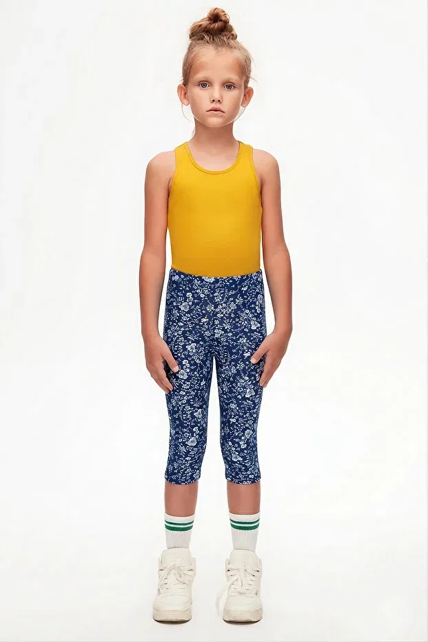 Детские леггинсы для девочек с принтом Midnight Garden Lovetti, Patterned