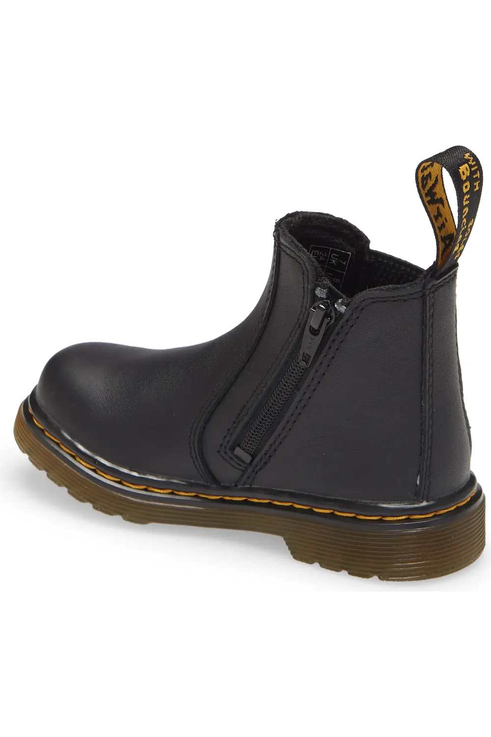 Ботинки челси Dr. Martens 2976, детские, на молнии, черные — фото 2