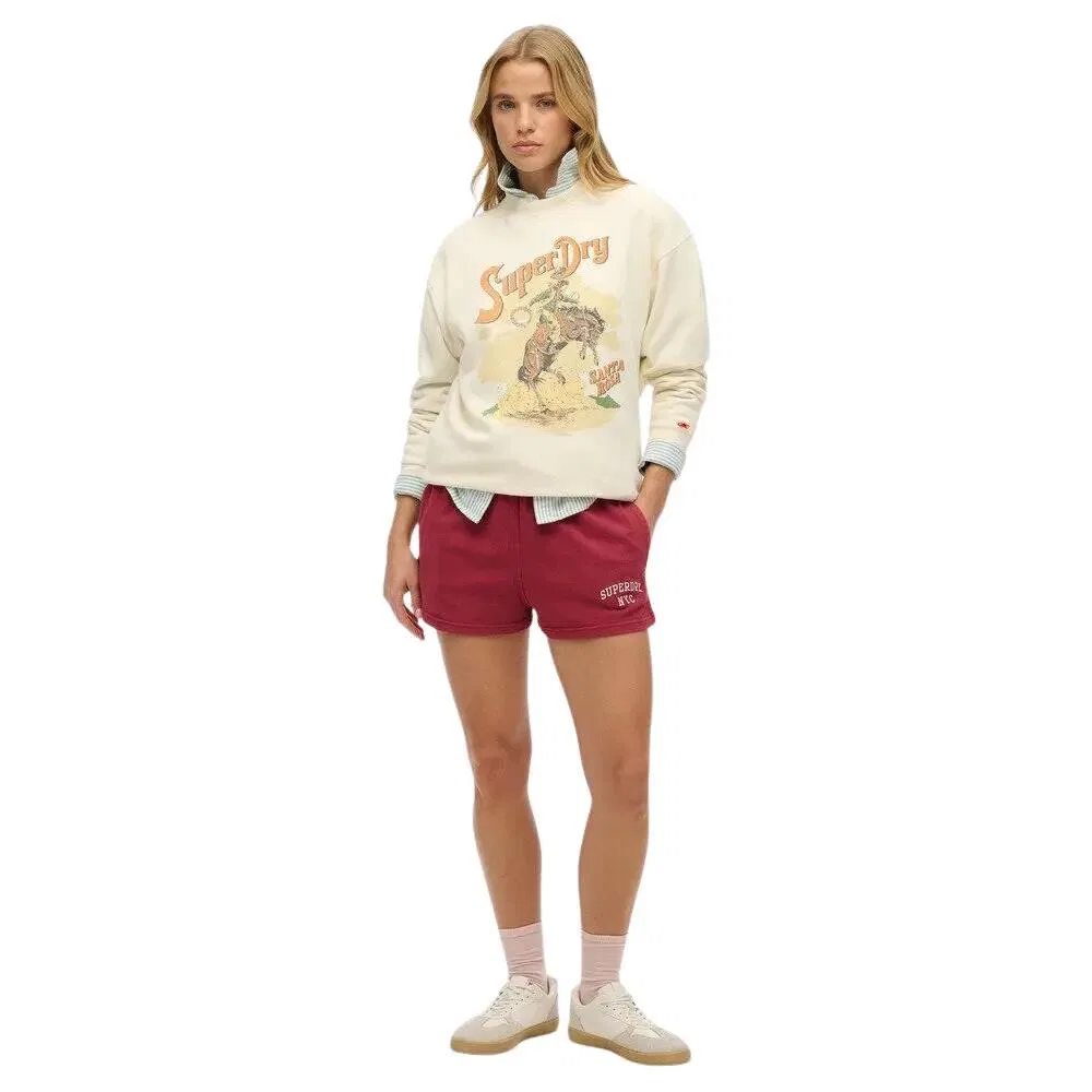Женский свободный свитшот с принтом Souvenir Superdry, Beige / Cremefarben — фото 3