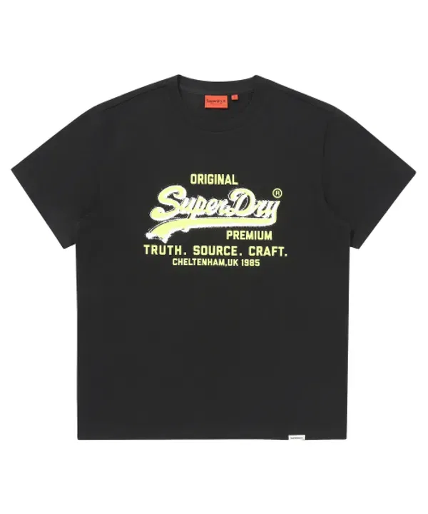 Футболка с принтом Spread Vintage, Superdry, черный