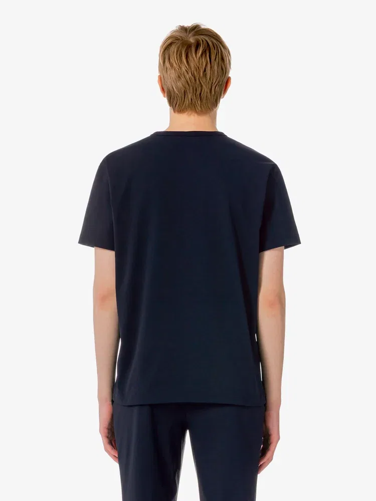 Футболка Lacoste с принтом, охлаждающий эффект, темно-синий — фото 3