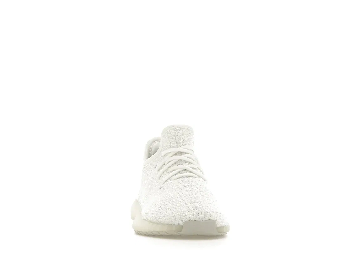 Детские кроссовки для мальчиков и девочек с принтом Adidas Yeezy Boost 350 V2, Cream White/Cream White — фото 2