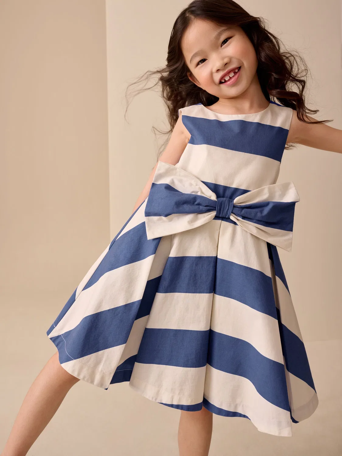 Платье для особых случаев Blue Stripe Bow Next, синий