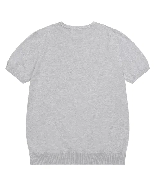 Детская футболка с принтом из полиэстера Elona Knit Short Sleeve T-Shirt MUCENT, Charcoal Grey — фото 4