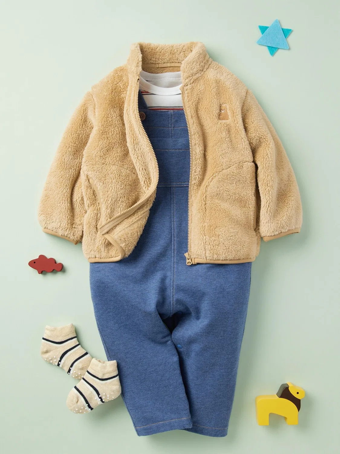 Куртка Uniqlo, меховая флисовая куртка на молнии, розовый — фото 4