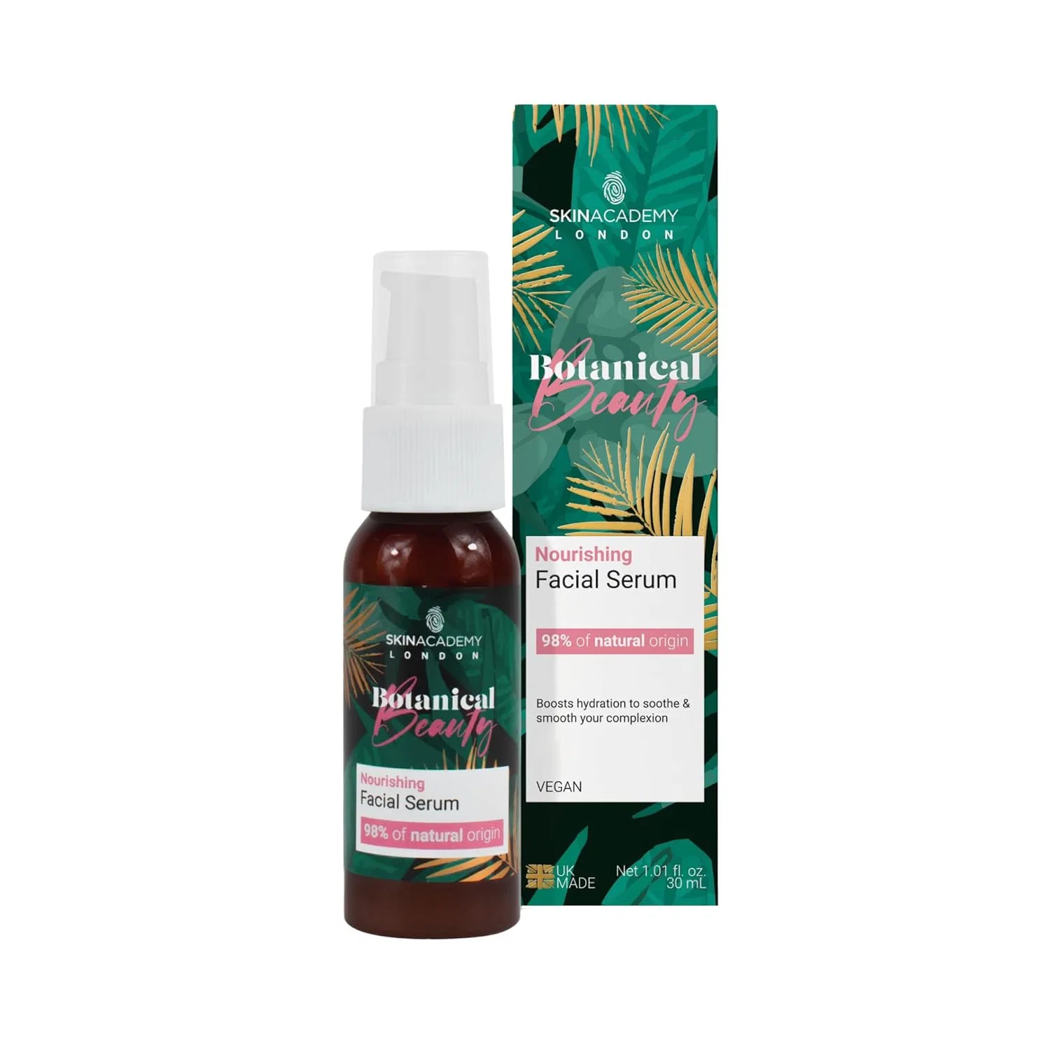Сыворотка для лица Botanical Beauty Nourishing Facial Serum, Skin Academy London, 30 мл