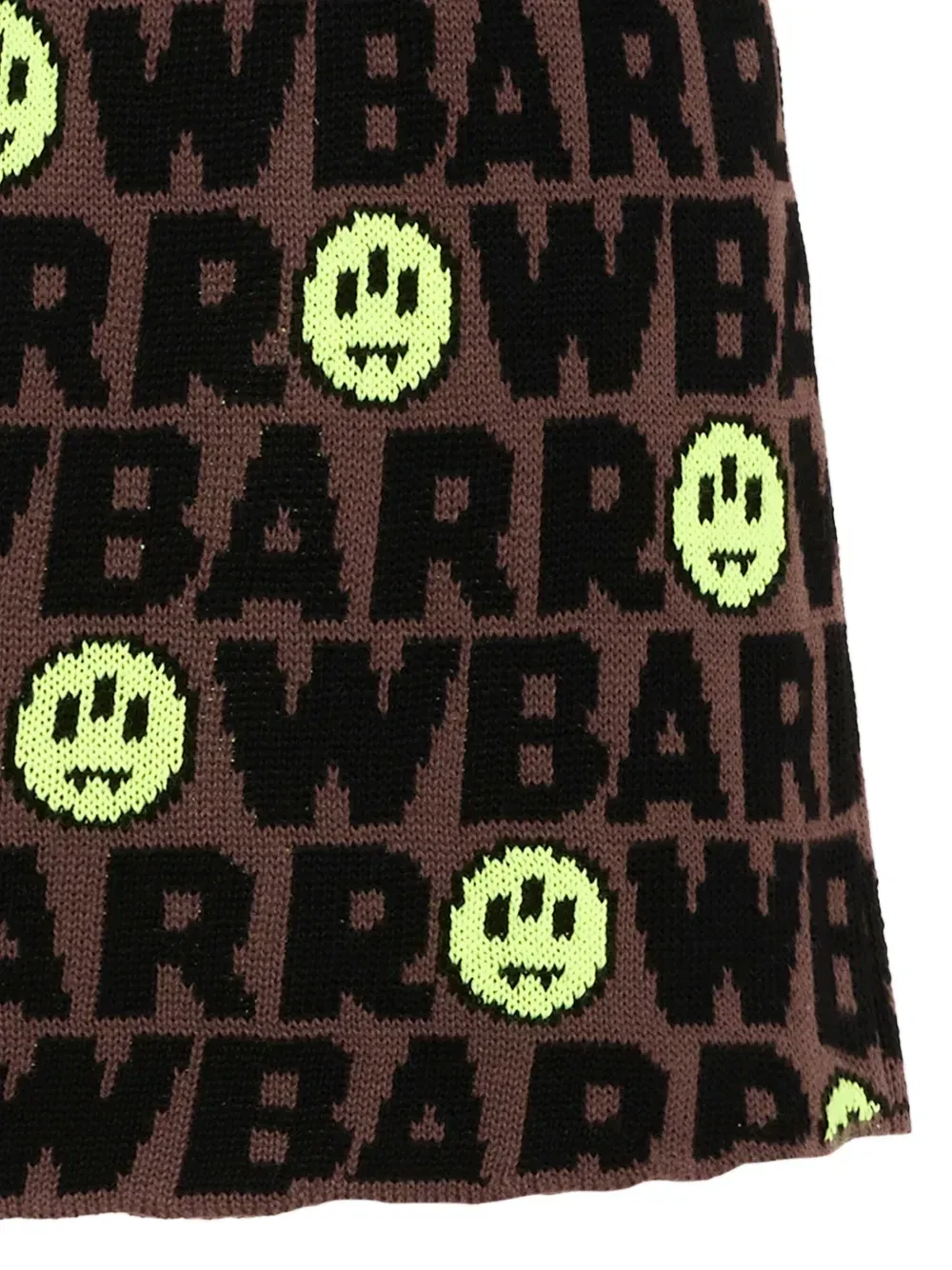 Юбка вязаная с логотипом-интарсией Barrow Kids, коричневый — фото 3