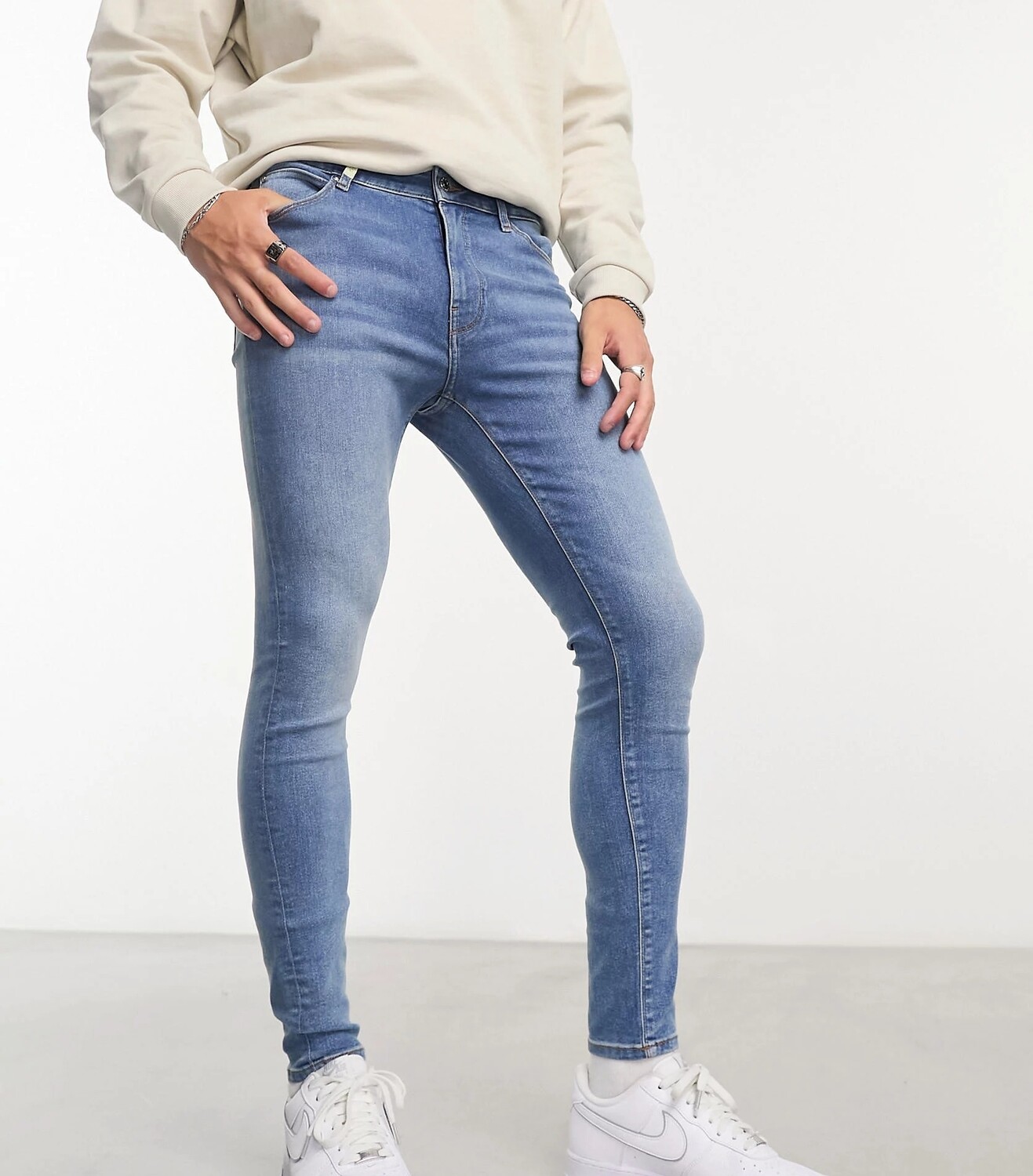 

Джинсы Asos Design Power Stretch, голубой