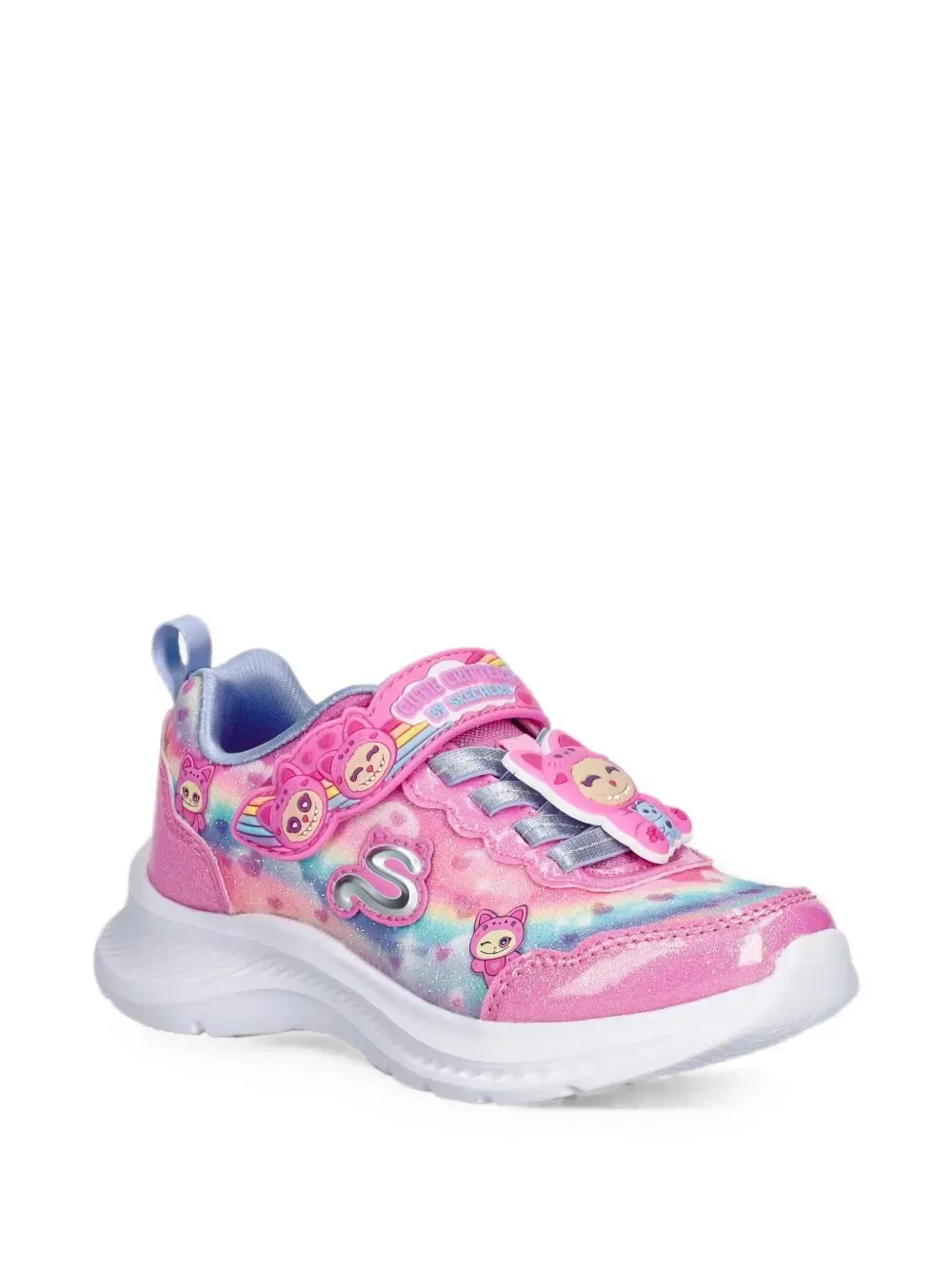 Кроссовки с блестящим эффектом Skechers, розовый