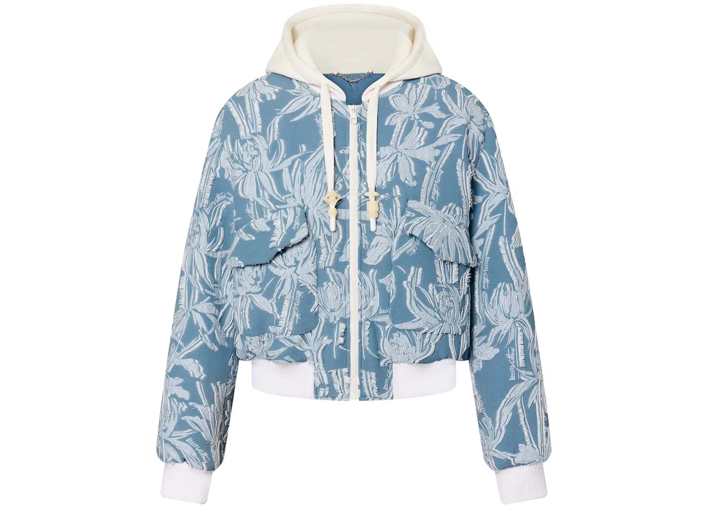 Мужская куртка-бомбер с капюшоном Bomber Louis Vuitton, Metal Grey