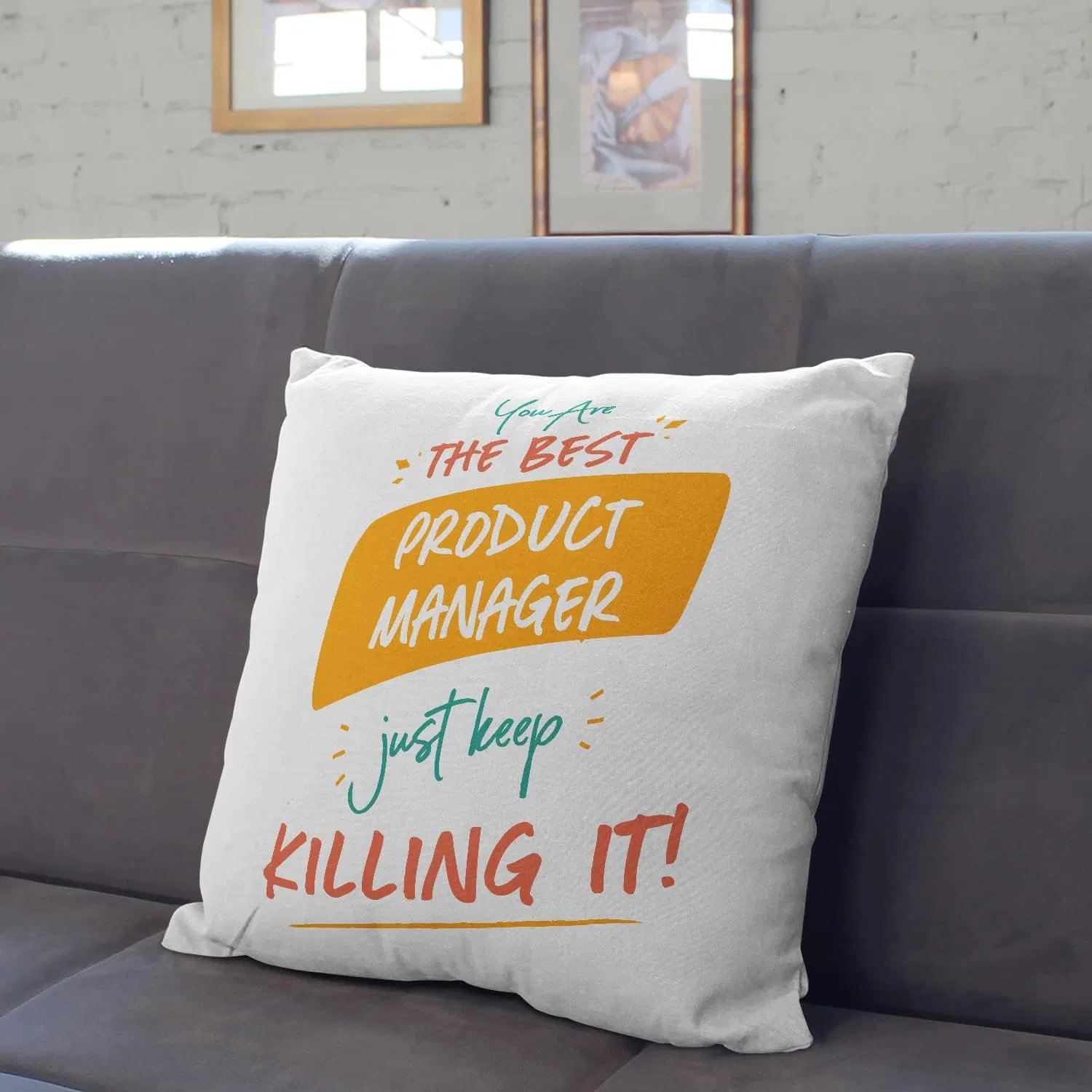 Подушка декоративная Mugffins You Are The Best Keep Killing it, 40x40 см, 250 г — фото 4