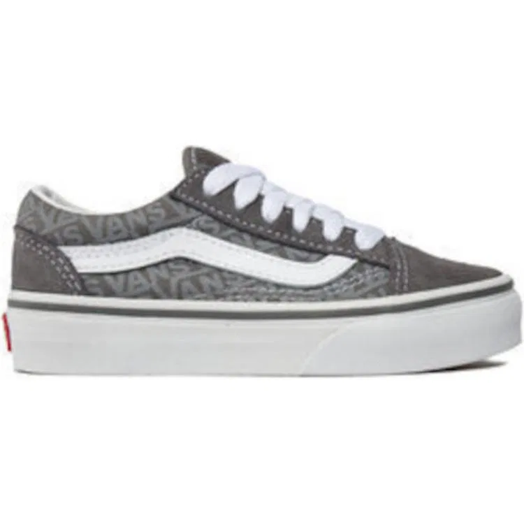 Детские кеды для мальчиков и девочек с низким верхом Vans Old Skool, Серый — фото 3