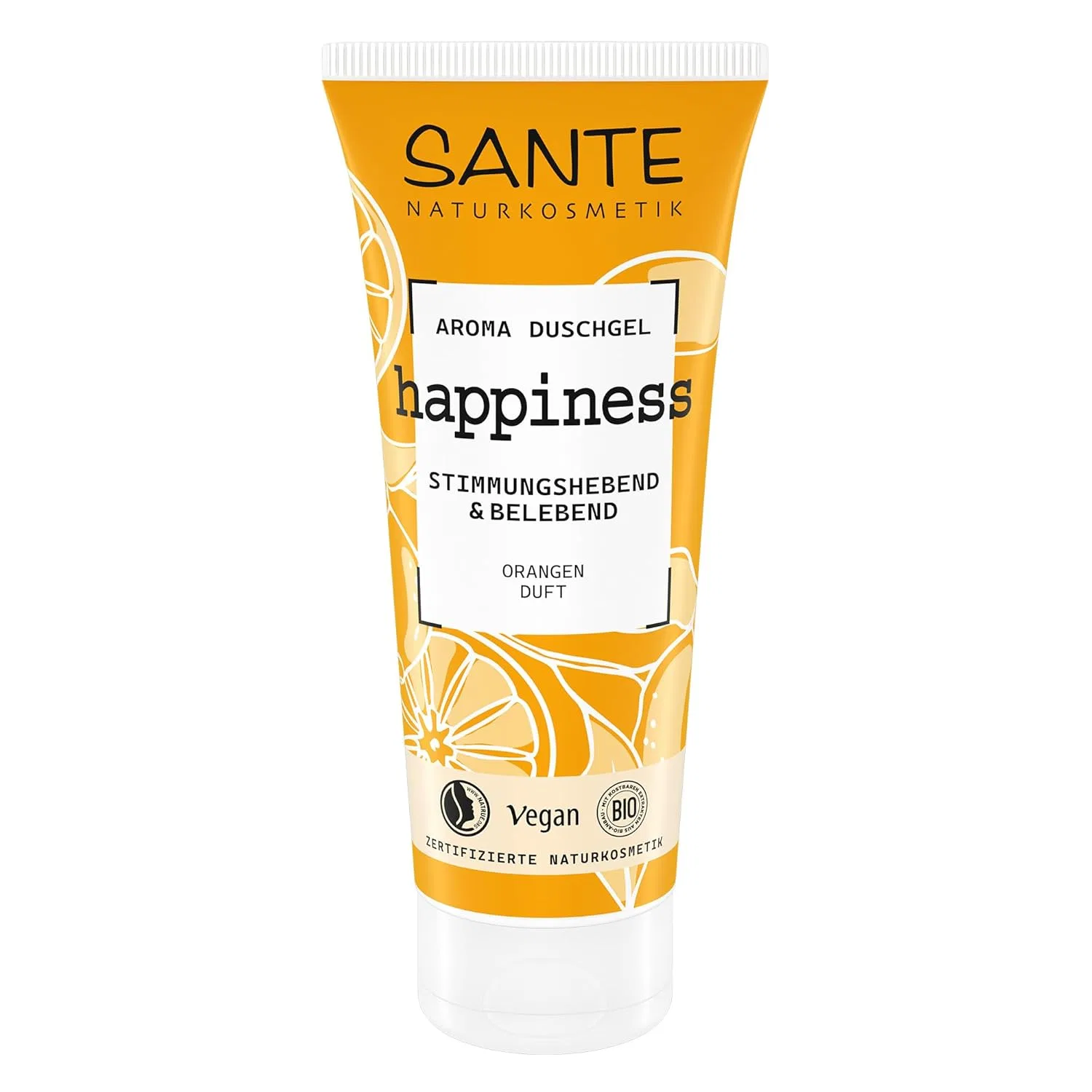 Гель для душа Aroma Happiness с ароматом апельсина Sante Naturkosmetik, 200 мл