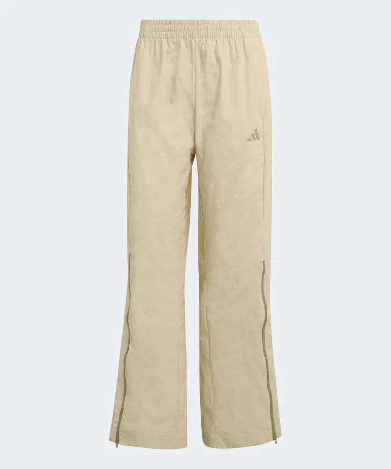 Женские спортивные брюки свободного кроя с застежкой-молнией City Tech Woven Zip Pants Adidas, Beige — фото 4