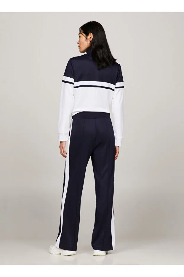 Женские брюки с эластичным поясом Tommy Hilfiger, Navy Blue — фото 4