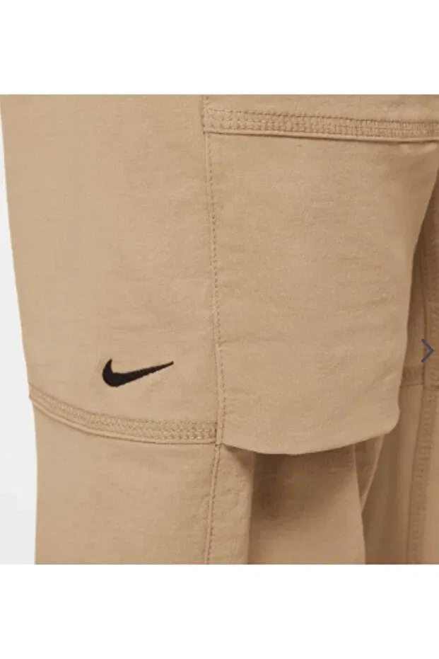 Детские спортивные штаны для девочек с принтом Nike, Beige — фото 4