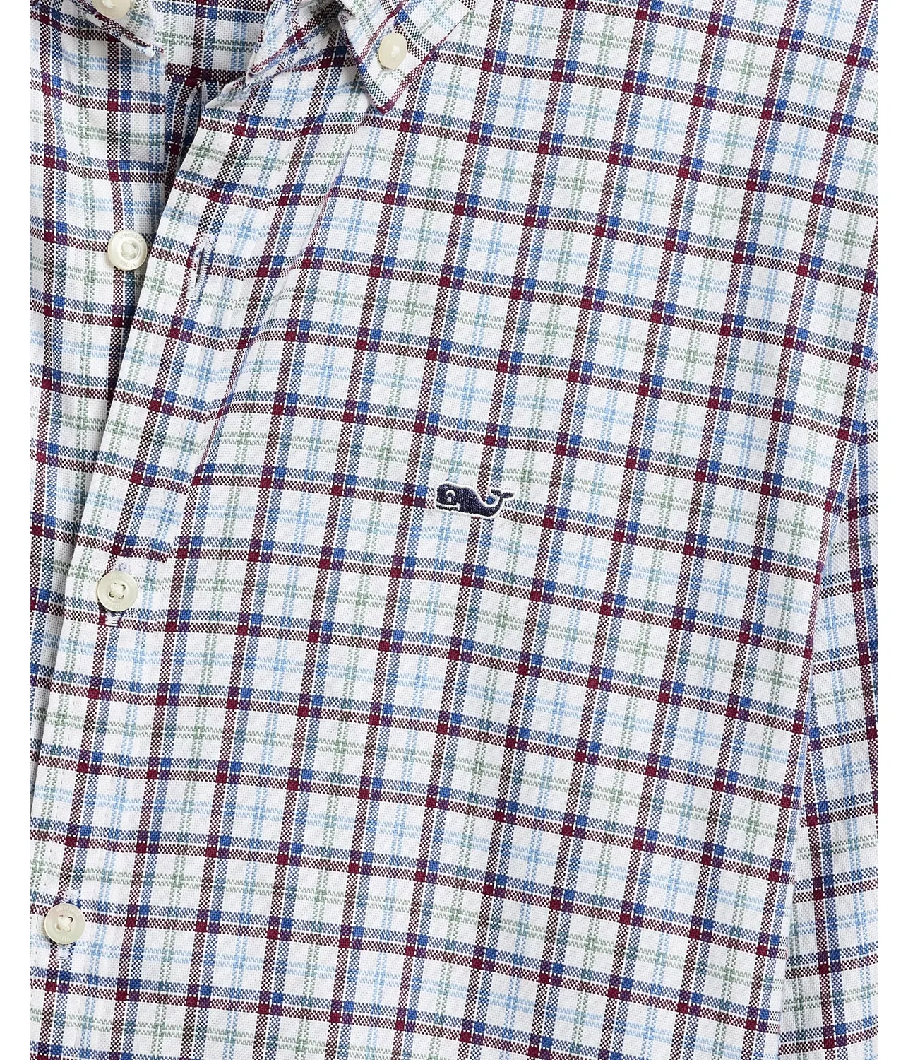 Рубашка в клетку «Оксфорд» (для малышей/детей постарше) Vineyard Vines Kids, Coastal Crimson — фото 3