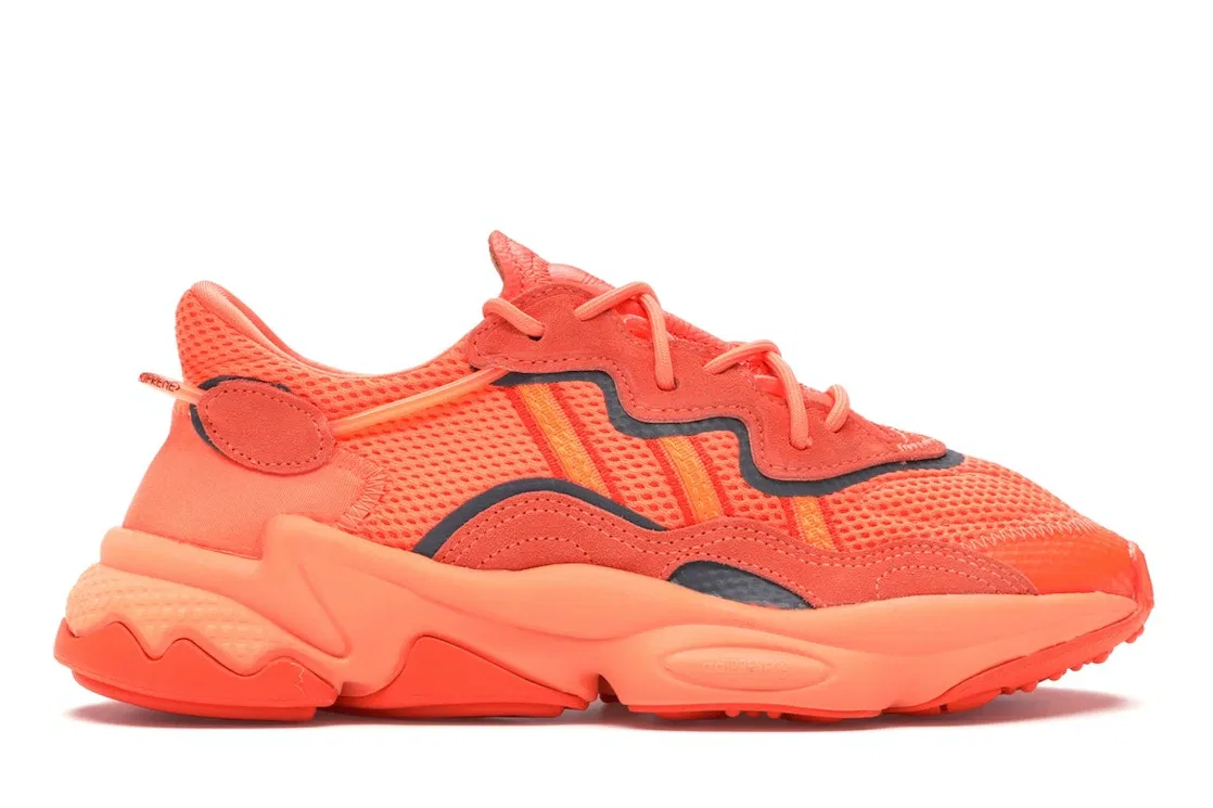 Детские кроссовки Lifestyle Adidas Ozweego, Hi-Res Coral/Semi Coral/Solar Orange