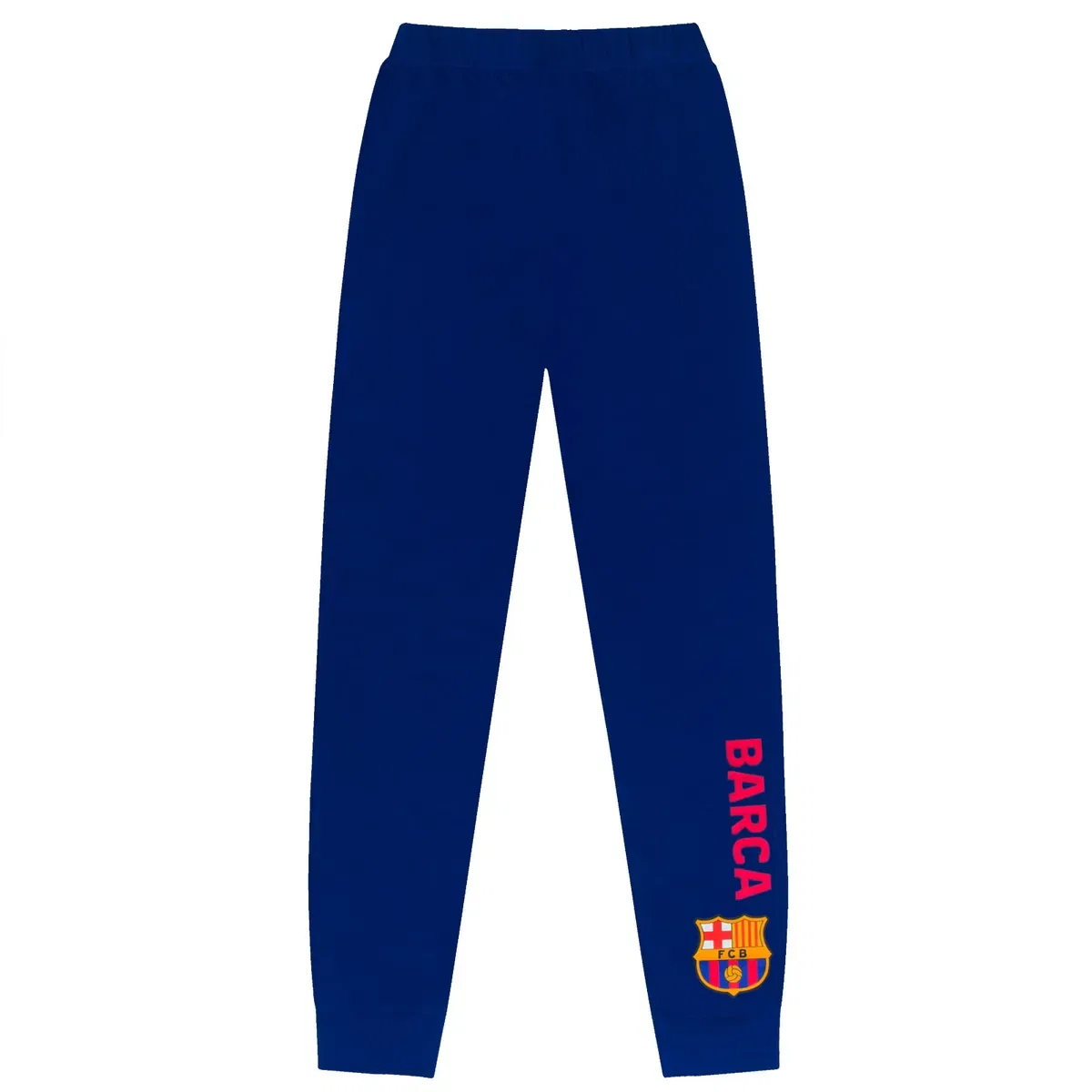 Детские длинные пижамы с принтом Fc Barcelona, Blue — фото 3