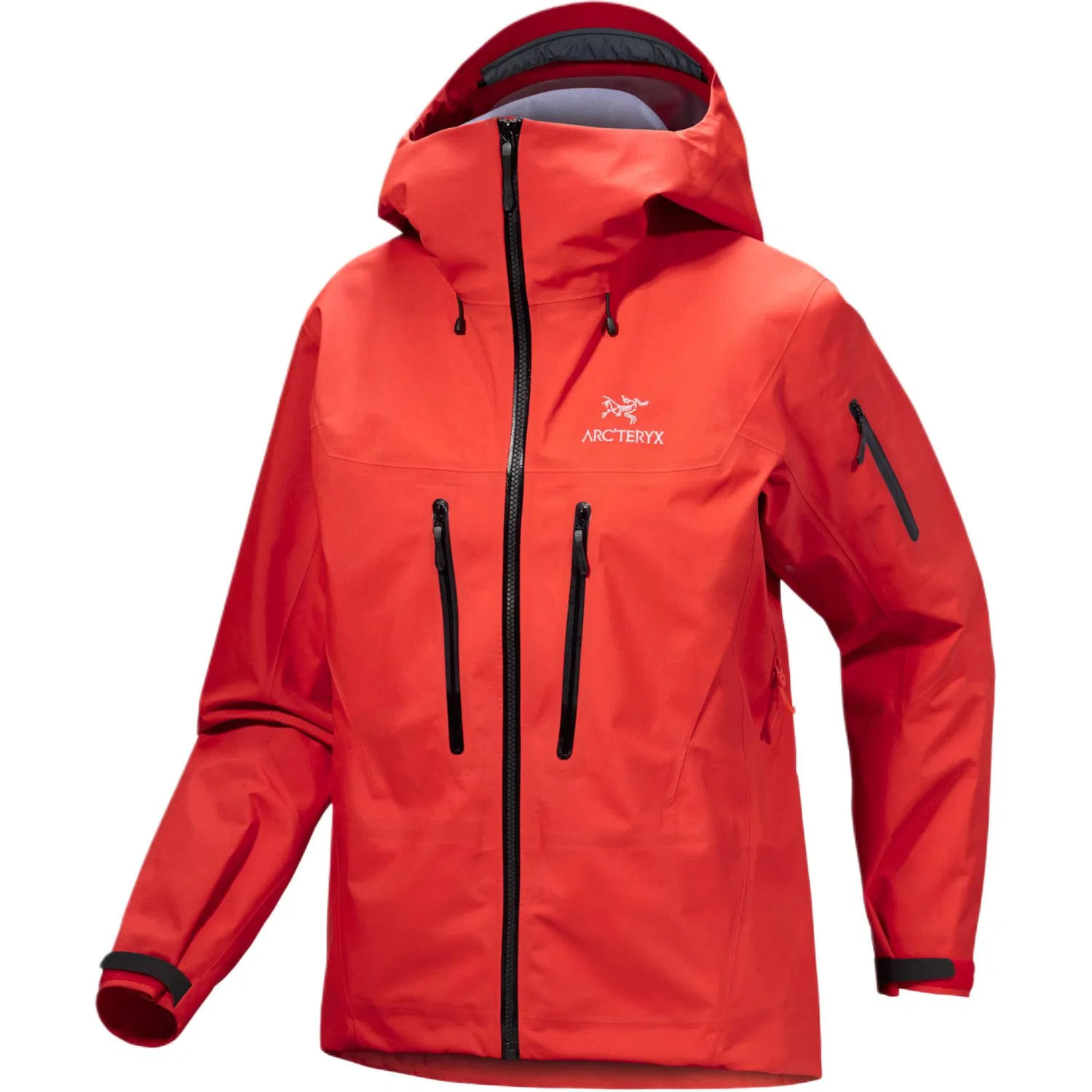 Женская ветрозащитная куртка с капюшоном Alpha SV, Arcteryx, Cloud Peak Blue/Alpine Blue/Black — фото 3