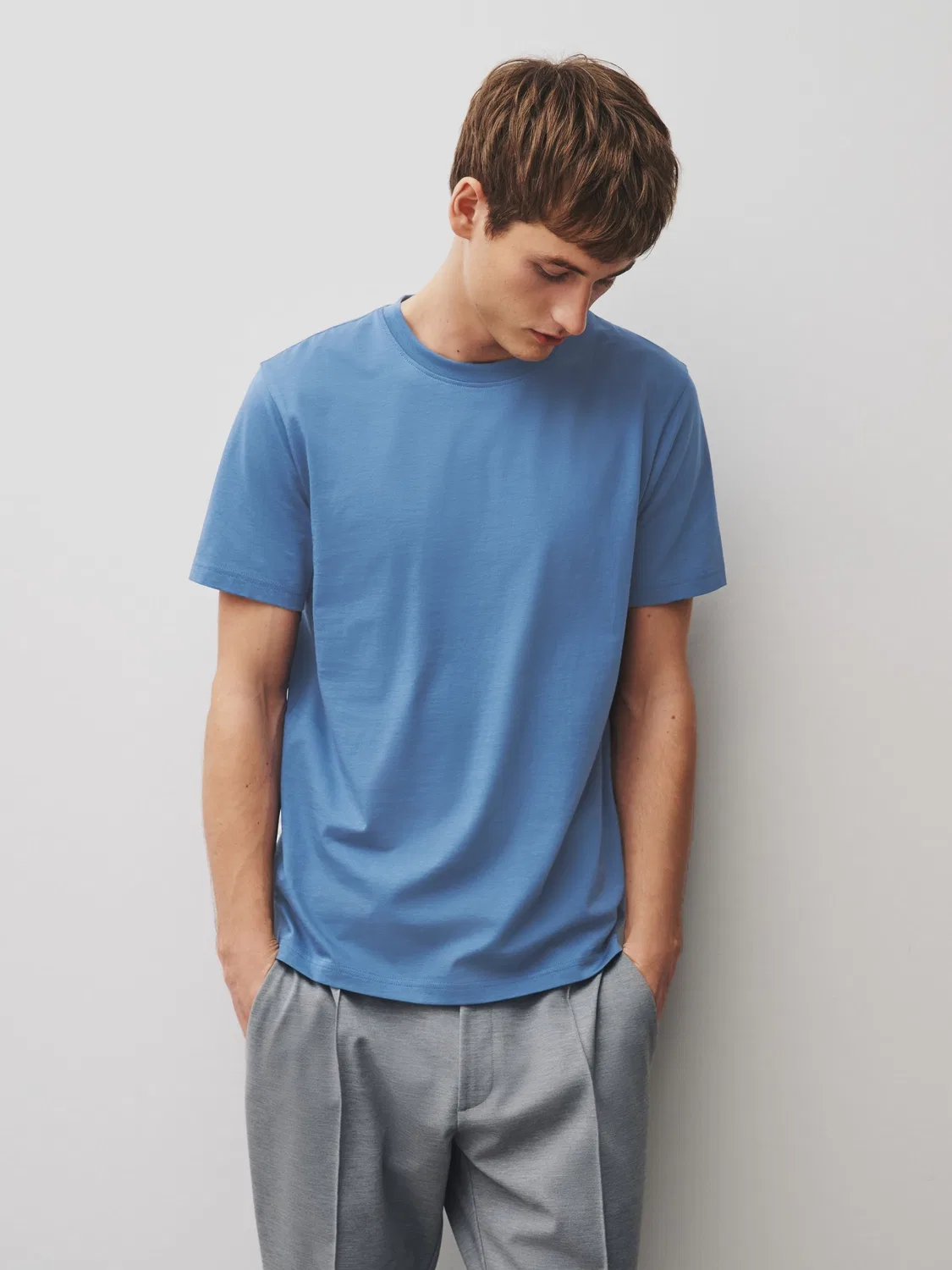 Футболка хлопковая, Slim Fit, Essential Next, синий