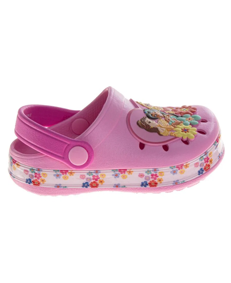 Детские сабо-клоги с принтом Disney Princess, модель Toddler Princess Girls Shoes Disney, 5-12 — фото 2