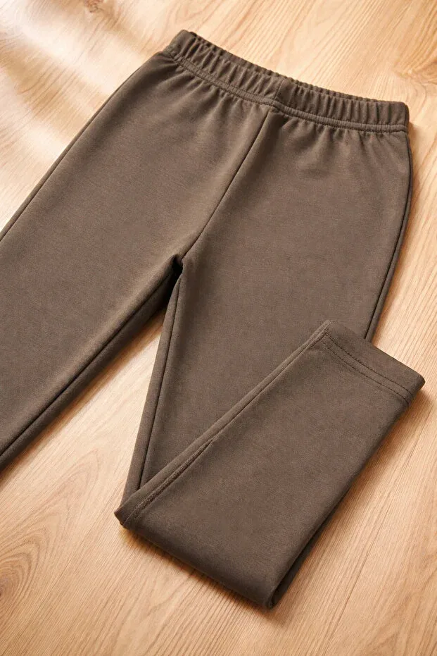 Детские леггинсы для девочек хлопковые Aykır I Bebe, Brown — фото 3