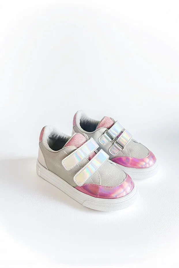 Детские повседневные туфли для девочек ортопедические Party first step Sthapy, Gray — фото 4