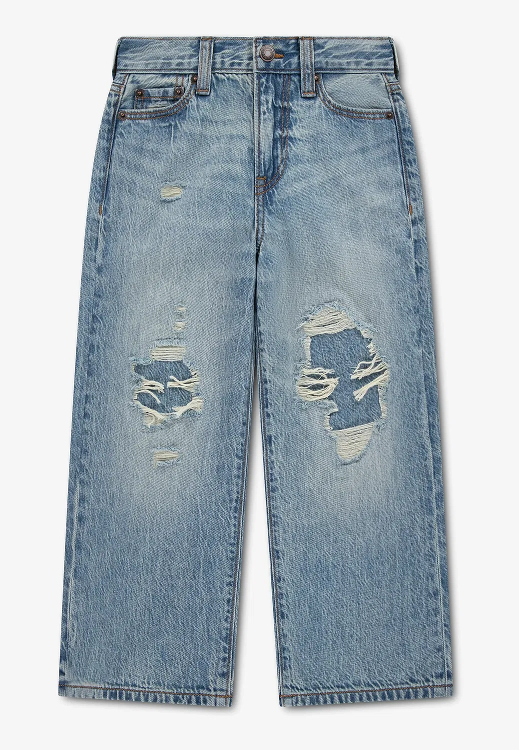 Рваные джинсы свободного кроя Abercrombie & Fitch, Drip
